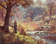 Theodore Clement Steele Morning by the Stream oil painting artist